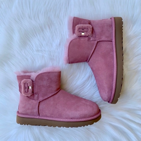 UGG Shoes - UGG Mini Bailey Fluff Buckle Boots